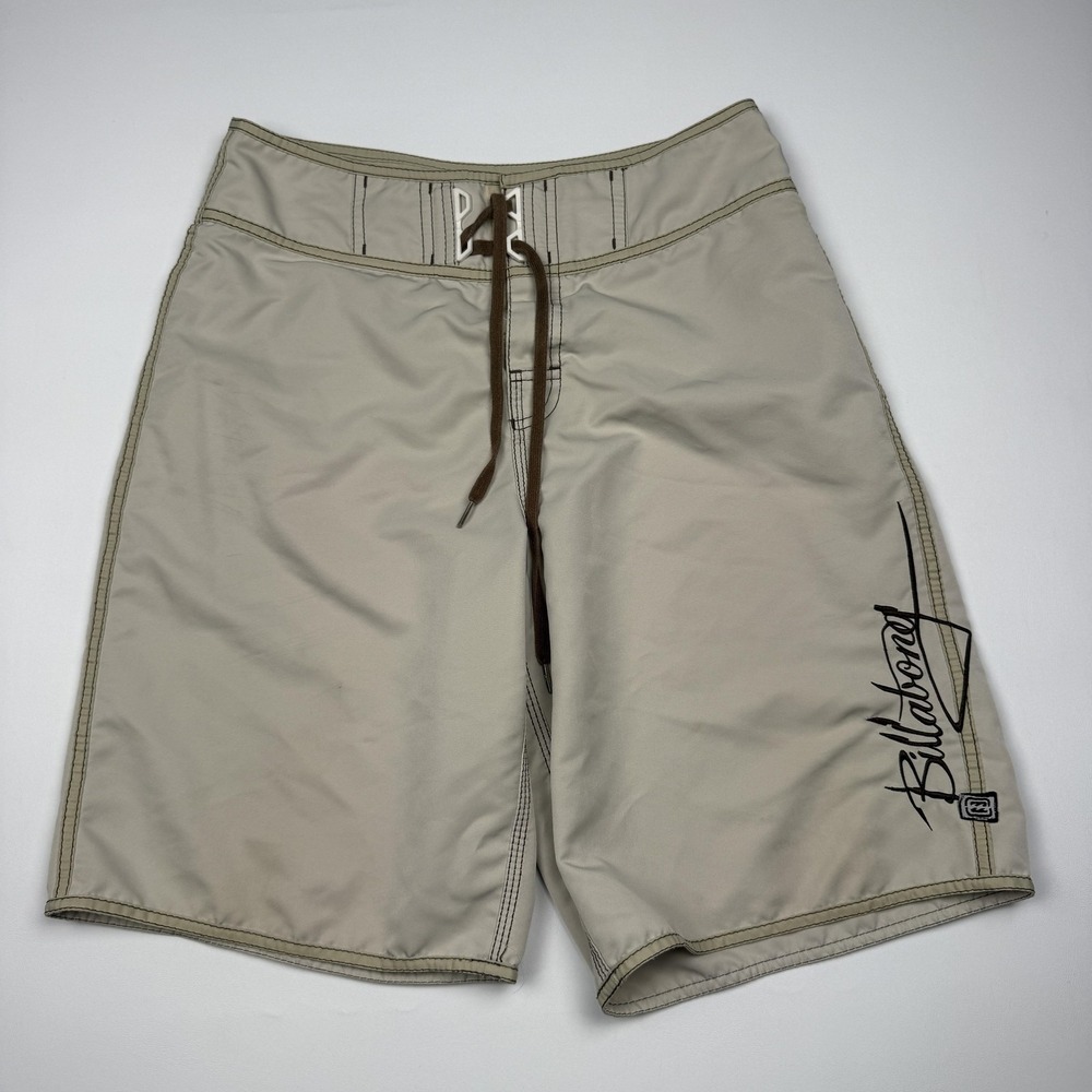 Billabong Board Shorts Mens 30 Beige Quick Dry Surf Swim Trunks Drawstring